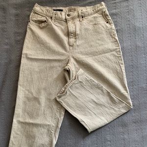 Tan jean, vintage straight high-rise, size 14/32R